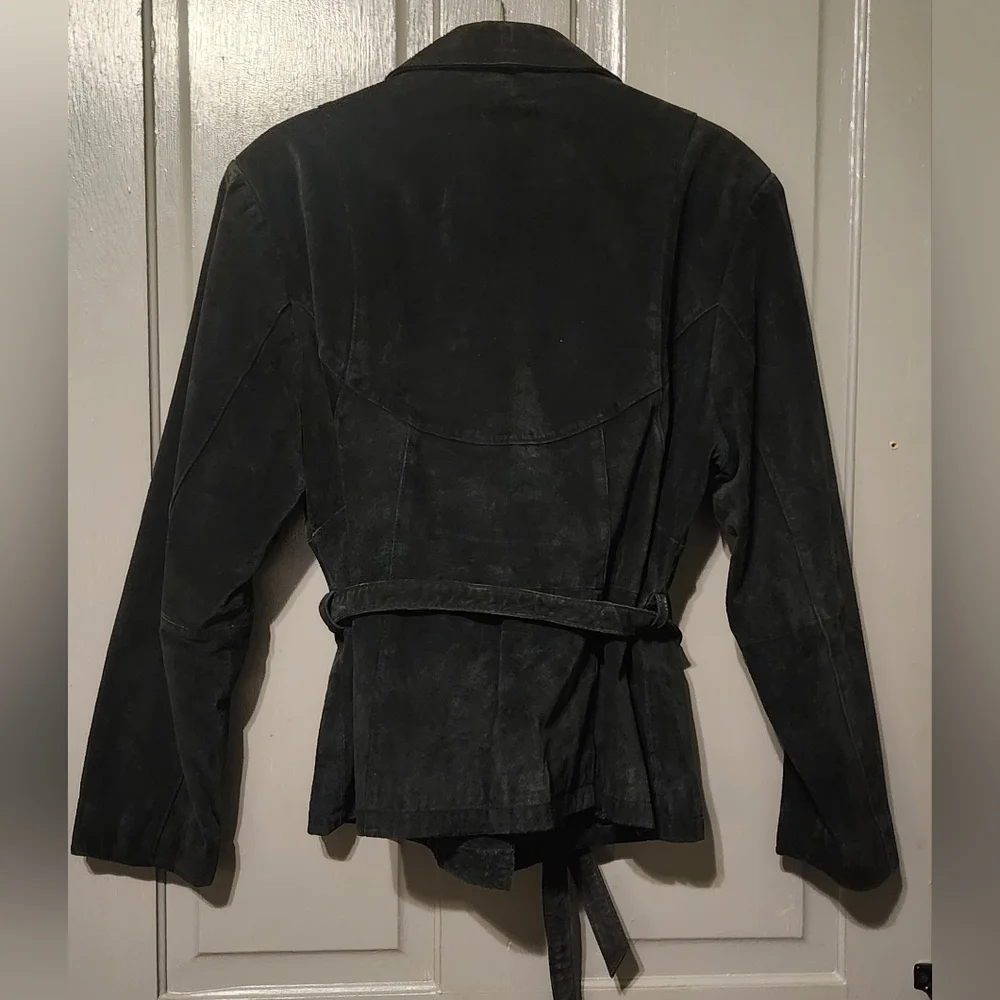 Wilsons Leather Vintage Black Suede Jacket, Size XL - Picture 2 of 7